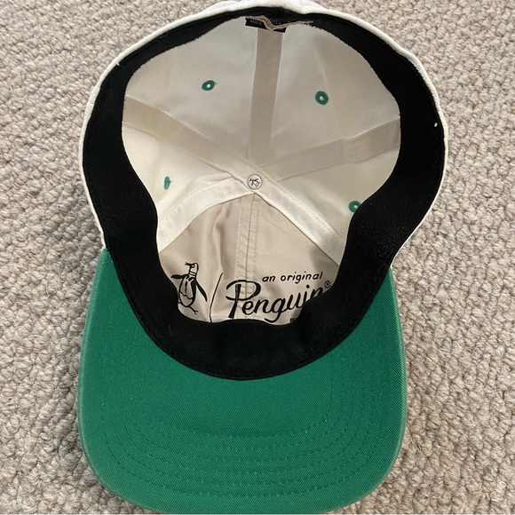 Original Penguin by Munsingwear Sporty Green and White Embroidery Baseball Cap. - Picture 6 of 6